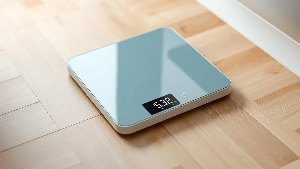 Modern digital bathroom scale