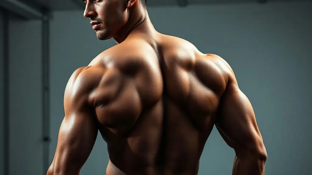 Athletic muscular physique demonstrating lean body composition